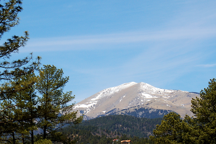 sierra blanca peak at ski apache